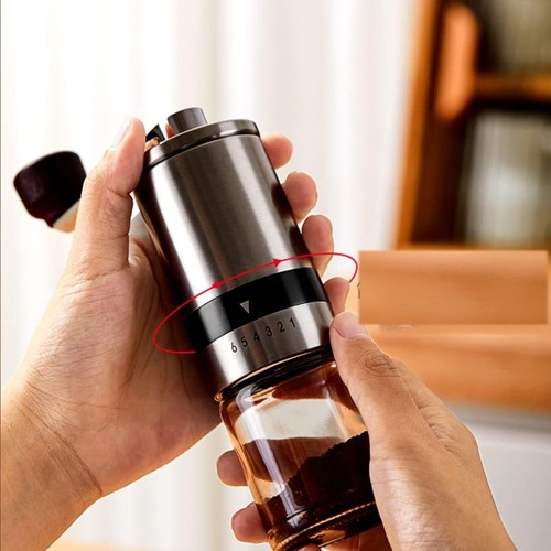 Coffee Grinder Manual Ceramic Burrs for Travel With Hand Coffee Grinder Coffee - Picture 6 of 6