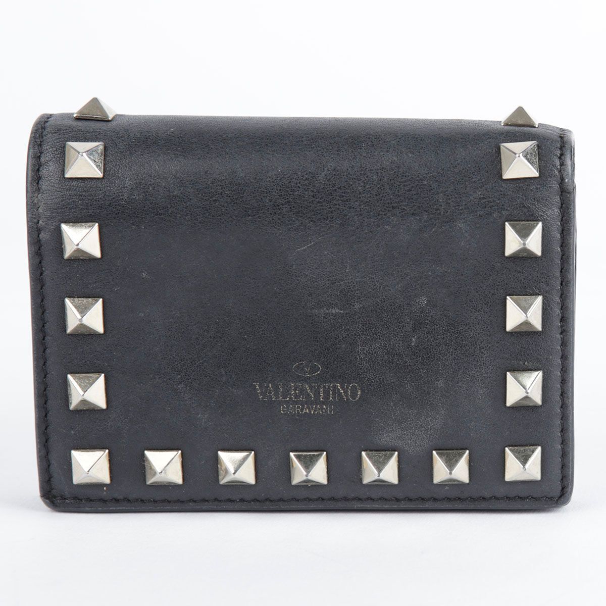 【Valentino】ROCKSTUD FRENCH WALLET◆6W2P0P39VSH Valentino Black Leather Rockstud Wallet 2P0P39 28549668 | eBay