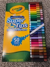 Crayola 50ct Washable Super Tips Markers 50 Color Variety