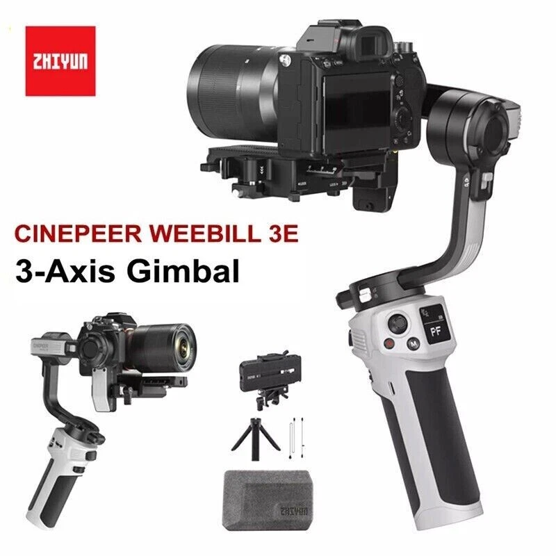 Zhiyun CINEPEER WEEBILL 3E 3-Achsen Gimbal Stabilisator für Canon Sony Nikon