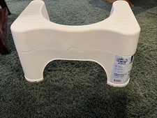 White Mint Squatty-Potty Adjustable 2.0 Bathroom Stool 7 9 Inches