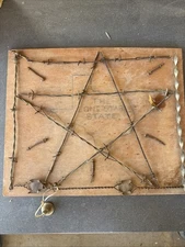 Rustic Texas Lone Star State Homemade Wall Art Barbed Wire Hardware Wooden 