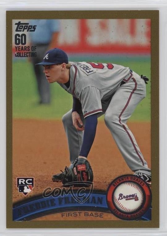 2011 Topps Gold 1374/2011 Freddie Freeman #145 4l3
