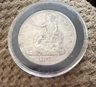 1875 US Trade Dollar $1 Silver Coin, 0.900 Fine, Circulated
