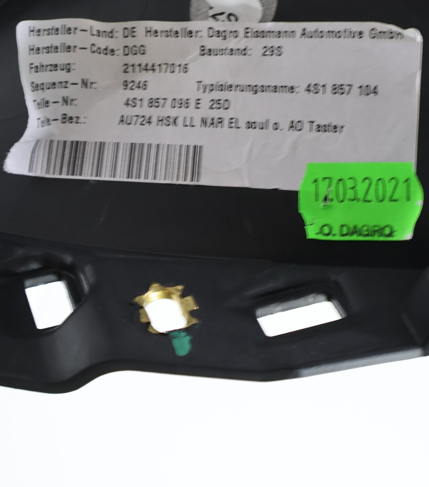 Audi R8 2017-2023 Glove box P/N 14781