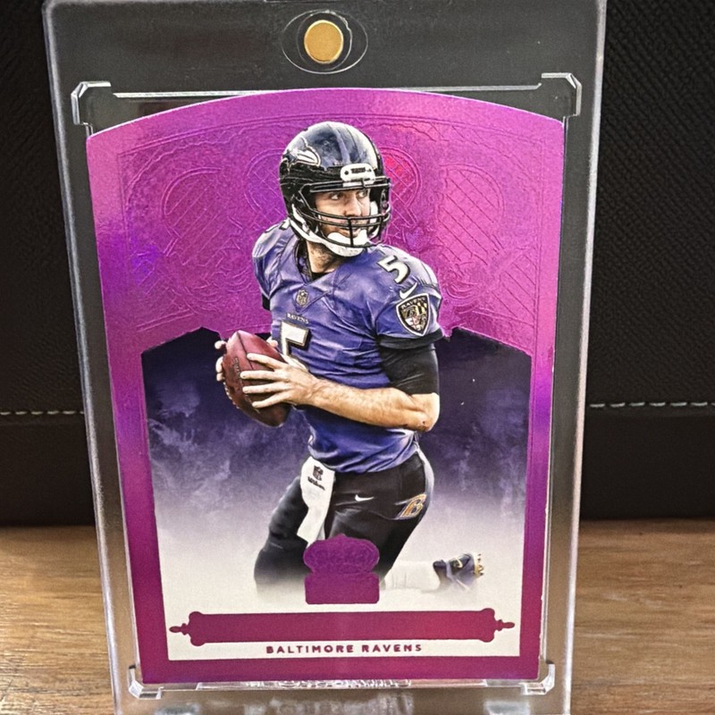 Joe Flacco 2015 Crown Royale 08/25 Purple-Color Match Holofoil #40