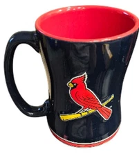 NEW! St Louis Cardinals Coffee Mug MBA Baseball Navy Red BOELTER 14oz 4"H