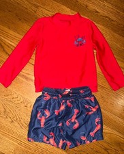 Carters Crab Bathing Suit Boys 2T