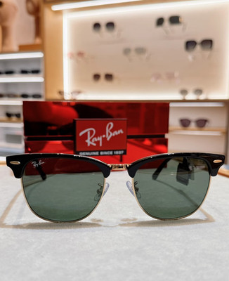 NEW RAY-BAN RB3016 SUNGLASSES CLUBMASTER CLASSIC BLACK FRAME GRAY LENS 51 MM