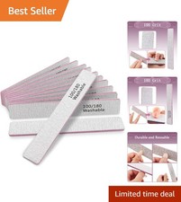 Luxury 12 PCS Nail Grooming Files - 100/180 Grit, Perfect for Home  Salon Use