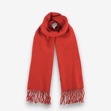 Polo Ralph Lauren Wool Scarf Vintage Cashmere Fringe Christmas Winter Scarves