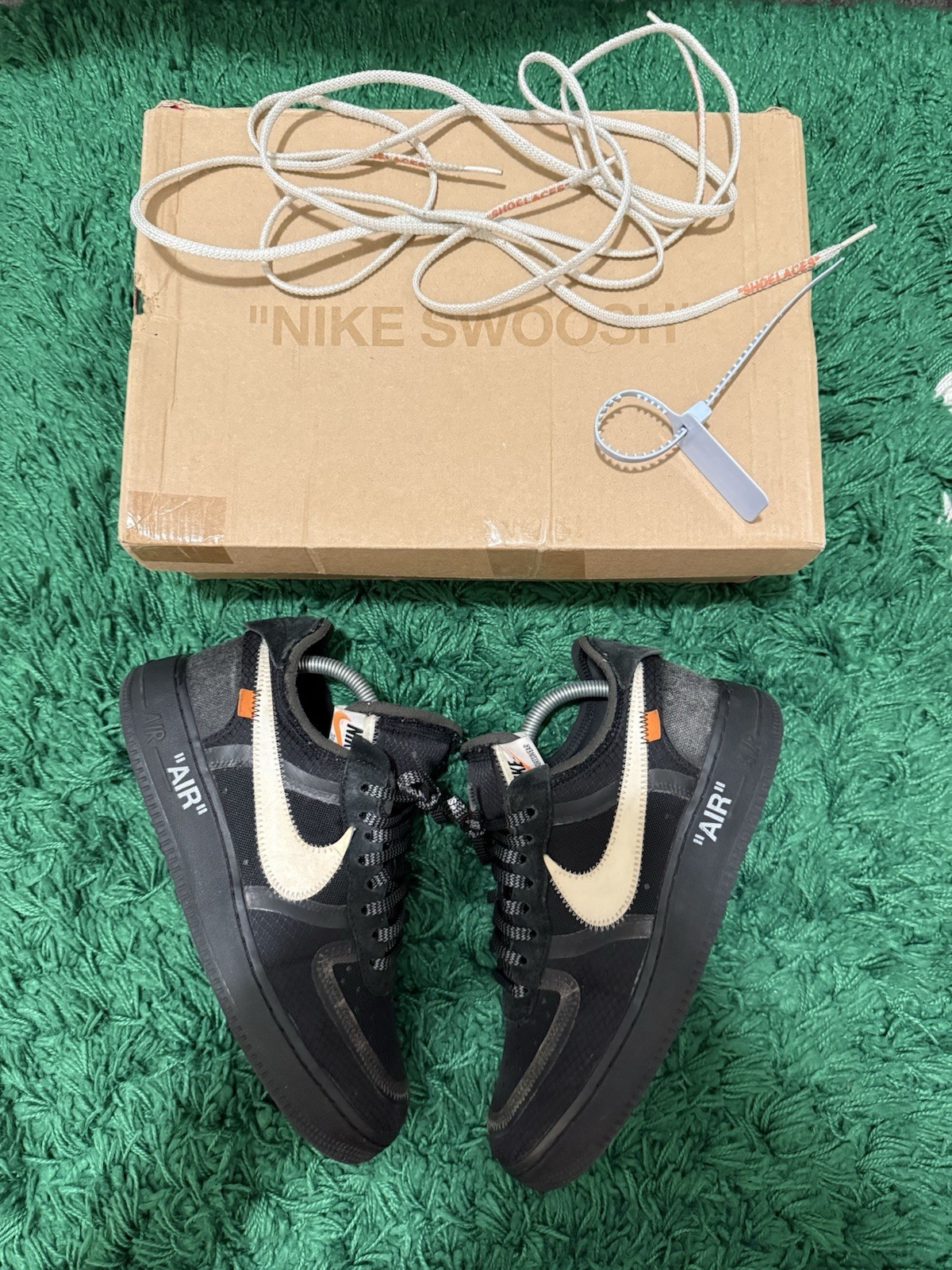 OFF WHITE X NIKE Taglia 8 5 Nike Air Force 1 Low x OFF WHITE nere 2018 usate