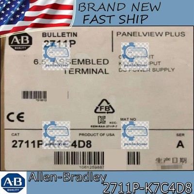 2711P-K7C4D8 New Brand Sealed NEW PLC PanelView Plus Terminal FreeShip US