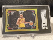 2024-25 PRIZM DRAFT PICKS ISAIAH COLLIER GOLD PRIZM VARIATION ￼SSP#/10 SGC 9.5