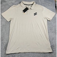 Hurley Men's Exist Performance Polo Shirt Size Medium Cream