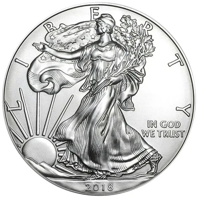 Silbermünze Silver Eagle 2018 - USA - Anlagemünze - 1 Oz ST - Bild 1 von 2