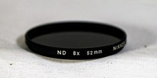 SET OF TWO NIKON 52 mm NEUTRAL DENSITY FILTERS ND4X  ND8X 