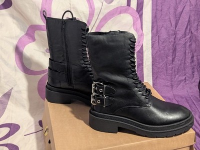 EU 39 ANOTHER A GÖRTZ leather gothic ankle boots shoes winter black New