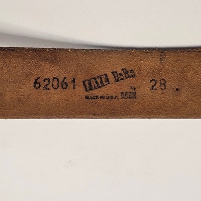 Vintage Frye Leather Belt Brown Size 28 USA Distressed Patina‎ Western Workwear Vintage Frye Leather Belt Brown Size 28 USA Distressed  main image 4