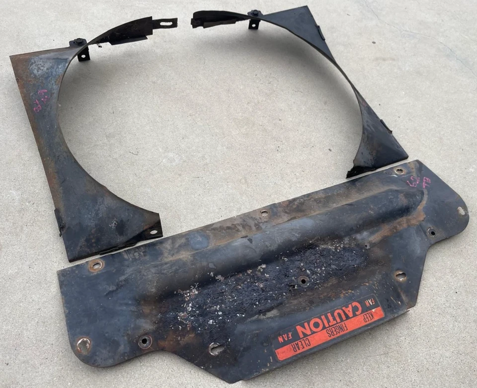 FORD THUNDERBIRD VENTILADOR RADIADOR CUBIERTA METAL KIT SOPORTE 1961-1963 61-63 OEM Foto 4 de 4