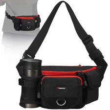 Fishing Tackle Bag with Adjustable Waist Strap, Portable Multi-function Fanny...