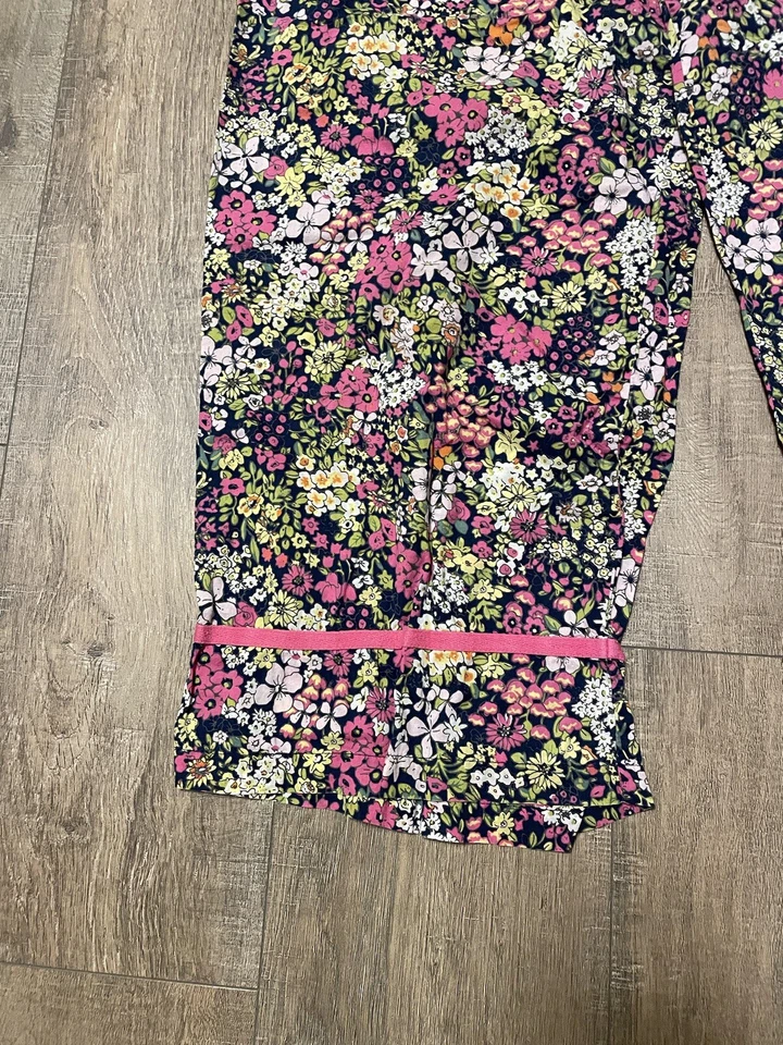 Pantalones de salón pijama de algodón floral Jenni By Jennifer Moore talla XL Foto 2 de 4