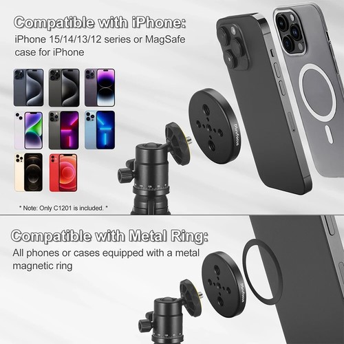 Soporte magnético para teléfono inteligente iPhone/Samsung/Huawei/Xiaomi - Imagen 6 de 6