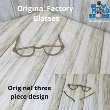 Original Not 3D Print Mrs Claus Whisper Santa Blow Mold Glasses Replacement Part