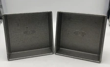 Set of 2-SQUARE USA PAN ALUMINUM BAKEWARE BAKING ROASTING VINTAGE 8” x 8” x 2“
