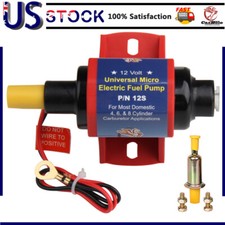 Universal Electric Inline Low Pressure Fuel Pump 4-7psi Gas Diesel Alcohol 12v