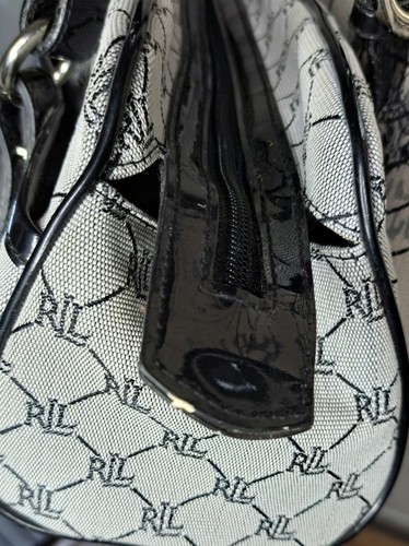 Lauren Ralpth Lauren Classic Logo Monogram Canvas Shoulder Messenger Handbag Bag - Bild 7 von 13