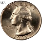 1937-D Washington Quarter ~ Gem BU ~ 90% Silver ~ Semi-Key Date!!