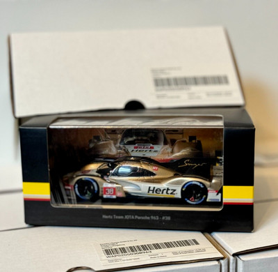 Authentic Porsche 963 LMDH #38 Team Hertz Jota 24h Le Mans 2023 Spark 1:43 Scale