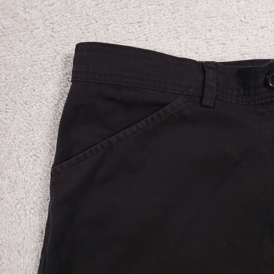 Bermudas de tiro alto negras 16 ciervo blanco para mujer 8,5" entrepierna Foto 4 de 4