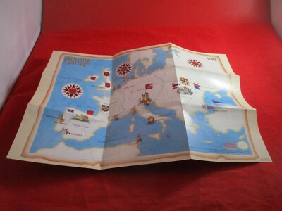 Uncharted Waters Nintendo NES Foldable Promo Map Poster Insert ONLY #C1