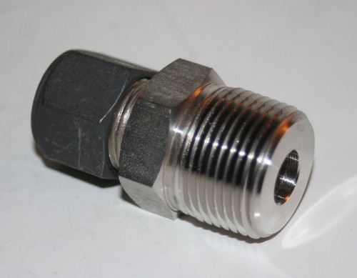 1/2" Tube x 3/4" MNPT SS Male Connector Parker CPI 8-12 FBZ-SS - Picture 5 of 7