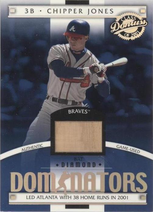 2001 Donruss Class Of 2001 - Dominators Chipper Jones #DM-28