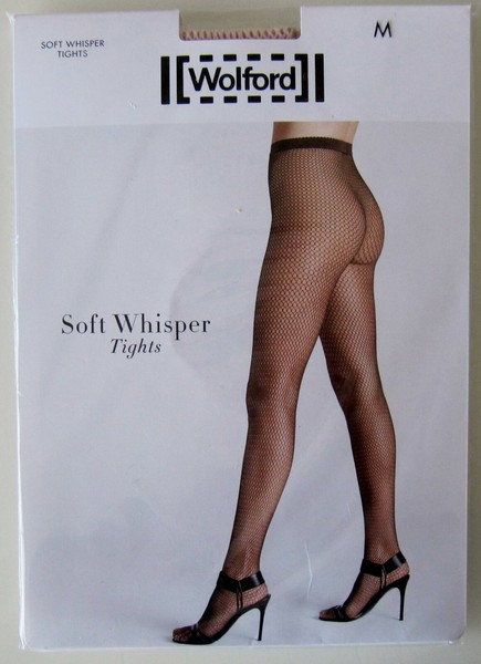 Neu & Ovp: Wolford Soft Whisper Tights! Tolle Netzstrumpfhose! Gr. M! Altrosa-image