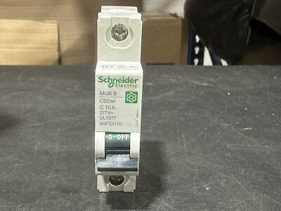 Schneider M9F22110 (MG24432) Circuit Breaker Multi 9-C60 UL1077-MCB-1P-10A-C 
