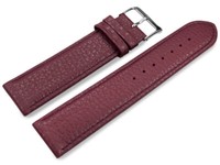 Xl Uhrenarmband Weiches Leder Genarbt Bordeaux 12Mm 14Mm 16Mm 18Mm 20Mm 22Mm