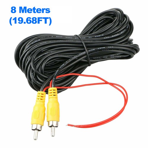 Universal RCA Extension Cable For Car Reverse Rear View Parking Backup Camera - Picture 17 of 24