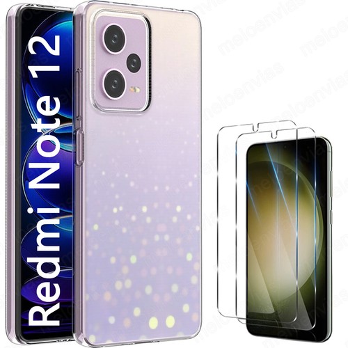 Funda + Cristal Templado Xiaomi Redmi Note 12 5G Carcasa TPU 100% Transparente - Imagen 7 de 7