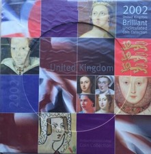 2002 BRILLIANT UNCIRCULATED COIN COLLECTION - UNITED KINGDOM - BU COIN YEAR SET