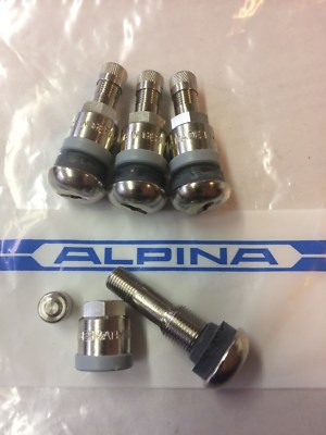 4x Original BMW ALPINA Schlauchlos Ventile E28 E30 E31 E32 E34 E36 Classic Felge