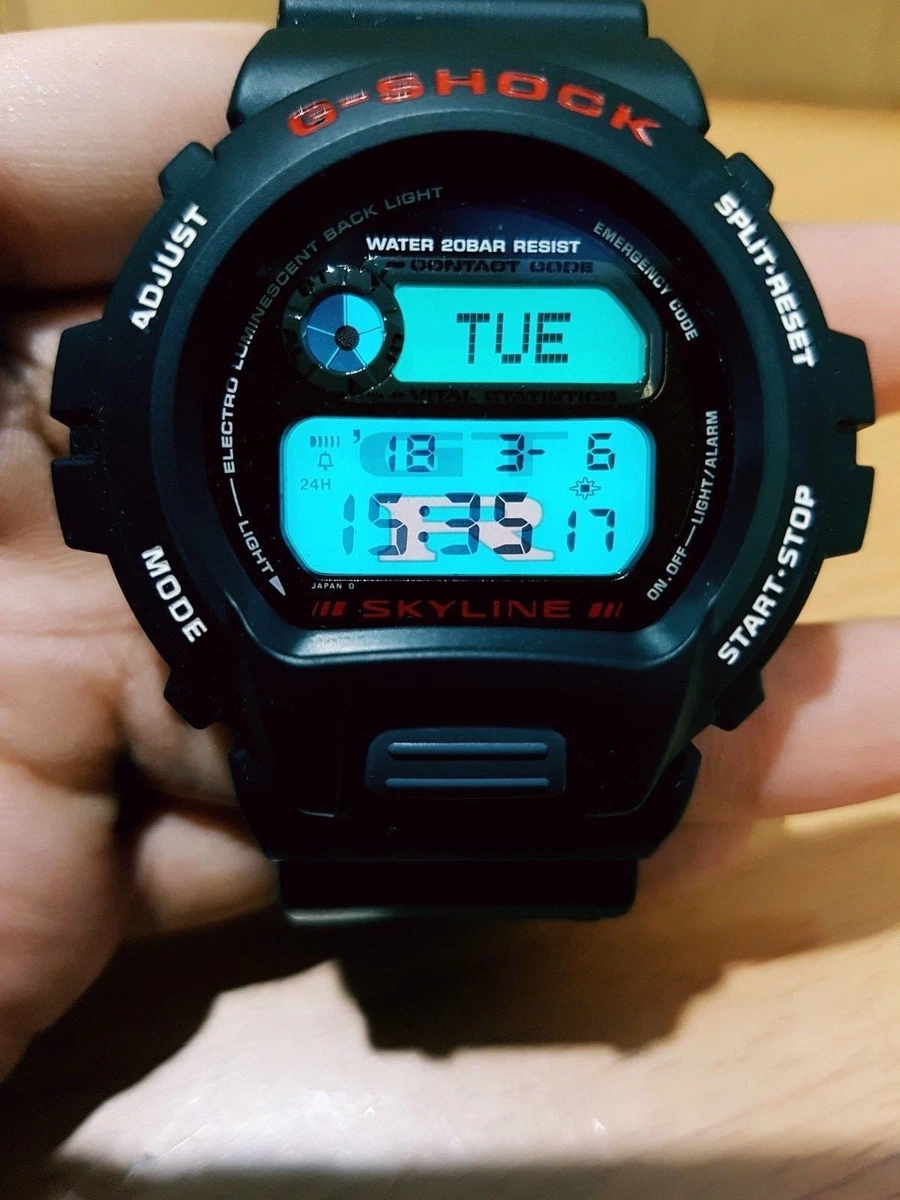 G-Shock DW-8500 Skyline GTR Army Matte Black Collectible Rare Japan Limited Ed.
