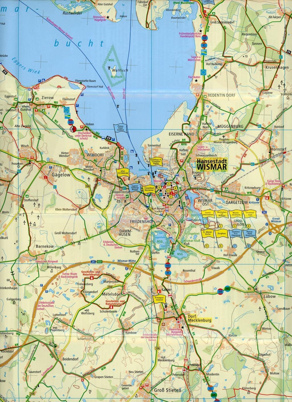 Thumbnail - Schwerin - Wismar, Insel Poel 1 : 60 000 | (land-)karte | Rad- Und