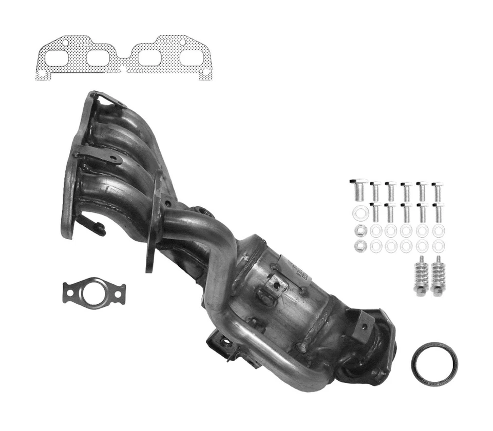 Convertidor catalítico colector delantero y trasero adecuado para Toyota Prius 2016-2019 1,8 L Foto 2 de 4