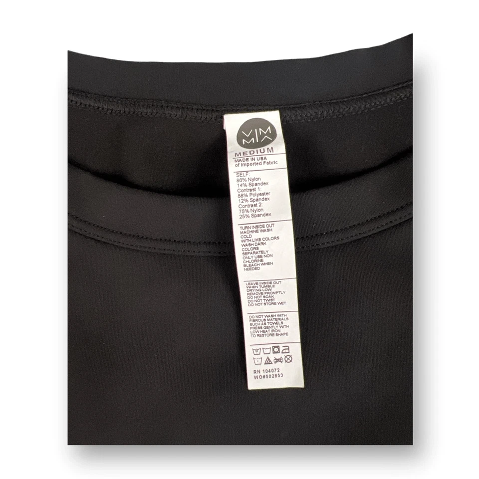 Camiseta negra de golf y tenis Vimmia The Fundamental talla mediana Foto 4 de 4