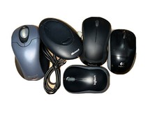 4x Wireless Mouses, Mixed Lot 3 Logitech, 1 Microsoft, 2 With Dongle 2 Without