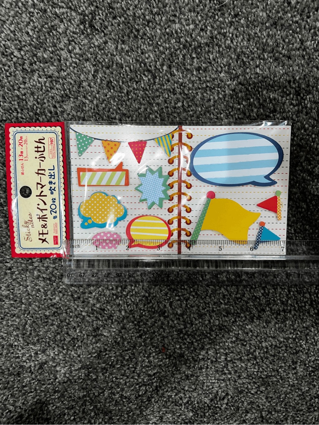 DAISO Multicolor Sticky Notes Text Bubbles for Arts Crafts Stationery-image